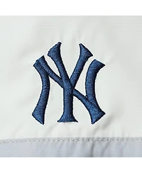 Women's The Wild Collective Navy New York Yankees Colorblock Track Raglan Full-Zip Jacket