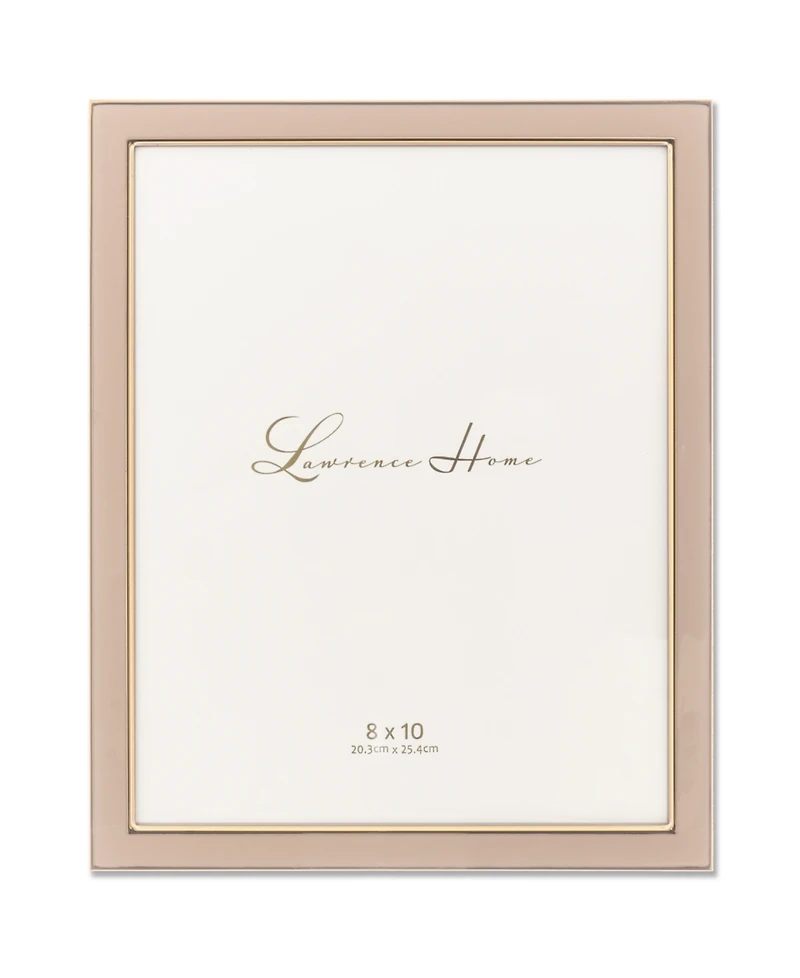 Metal and Enamel Picture Frame, 8" x 10"