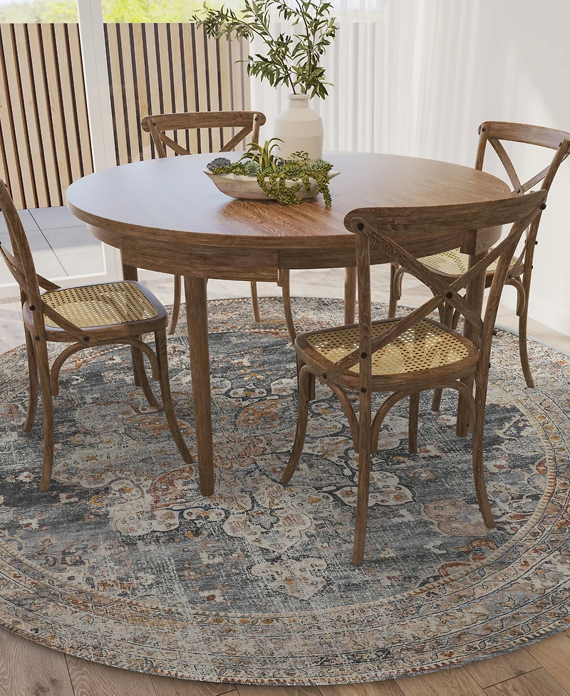 Dalyn Jericho Washable JC6 4' x Round Area Rug