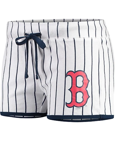 Women's Concepts Sport White, Navy Boston Red Sox Vigor Sleep Shorts