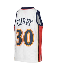 Big Boys Mitchell & Ness Stephen Curry White Golden State Warriors 2009-10 Hardwood Classics Swingman Jersey