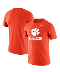 Men's Nike Orange Clemson Tigers Softball Drop Legend Performance T-shirt