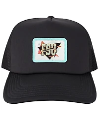 Men's League Collegiate Wear Black Florida State Seminoles Beach Club Laguna Trucker Snapback Adjustable Hat