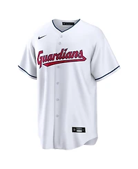 Men's Nike Shane Bieber White Cleveland Guardians Replica Player Jersey