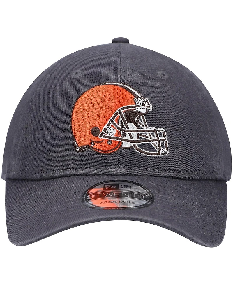 Men's New Era Graphite Cleveland Browns Icon Core Classic 2.0 9Twenty Adjustable Hat