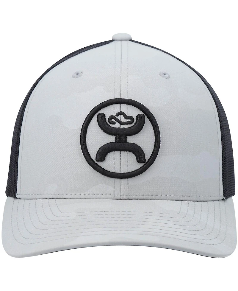 Men's Hooey Gray O-Classic Trucker Snapback Hat