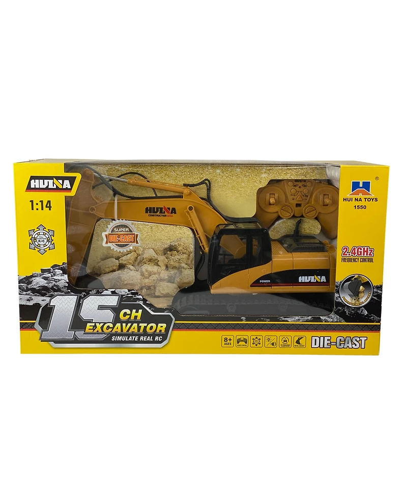 Mag-Genius Die Cast 15 Channel Rc Fully Functional Excavator Toy