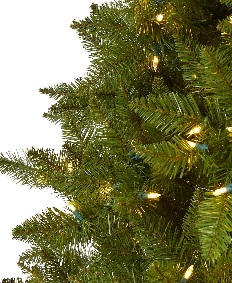Vermont Spruce Artificial Christmas Tree with Lights with Bendable Branches, 78"