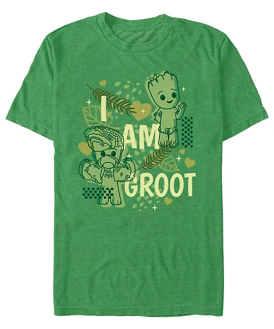 Men's Marvel Film I am Groot Cutesy Short Sleeve T-shirt