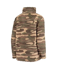 Women's G-iii Sports by Carl Banks Camo St. Louis Blues Sherpa Quarter-Zip Jacket