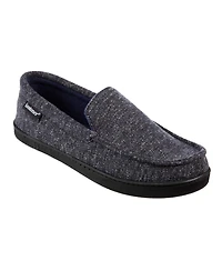 Isotoner Men's Preston Heather Knit Moccasin Slippers