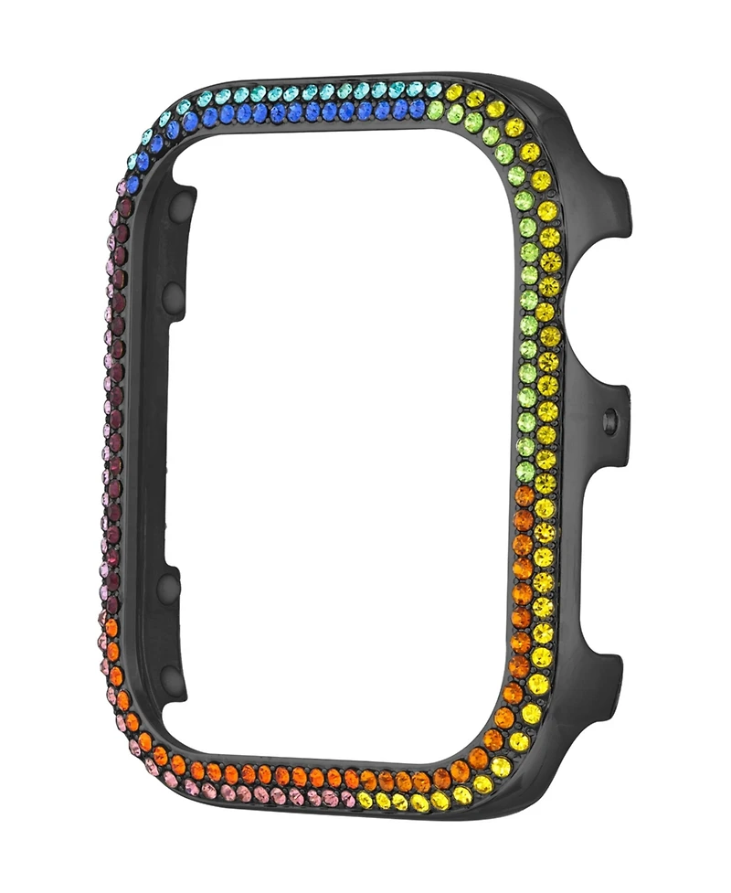 Steve Madden Women's Rainbow Crystal Protective Case designed for Apple Watch 44mm