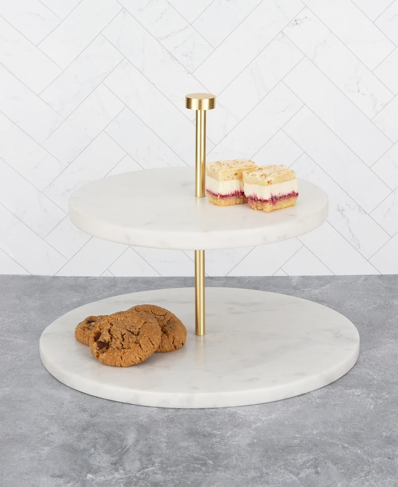 Thirstystone Uptown Marble Two Tiered Server