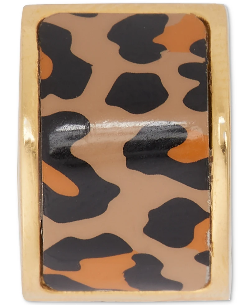 Kate Spade New York Gold-Tone Flower Huggie Hoop Earrings