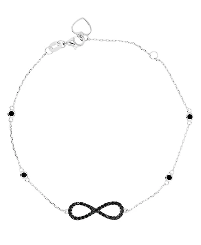 Infinity Anklet in Sterling Silver