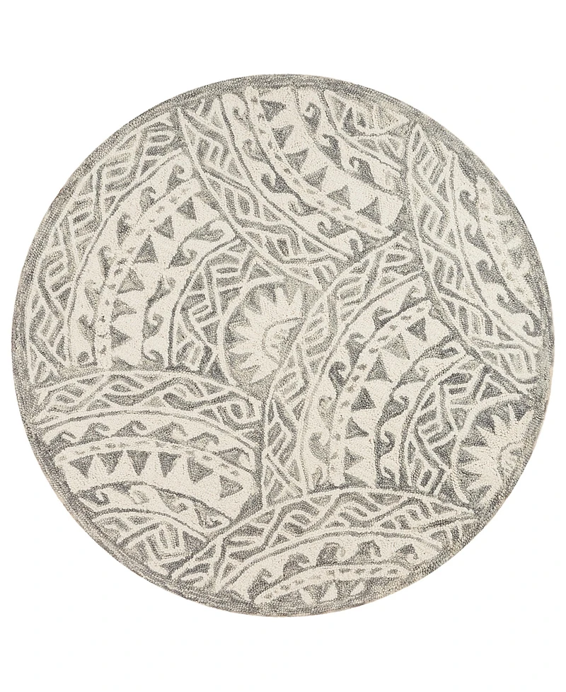Lr Home Radiance Rdc-087 4' x 4' Round Area Rug