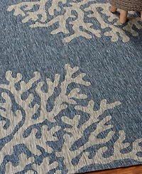 Lr Home Nassau NASS810B 5' x 7' Outdoor Area Rug