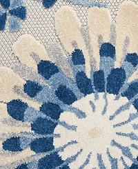 Nourison Home Aloha ALH25 5'3" x Round Outdoor Area Rug