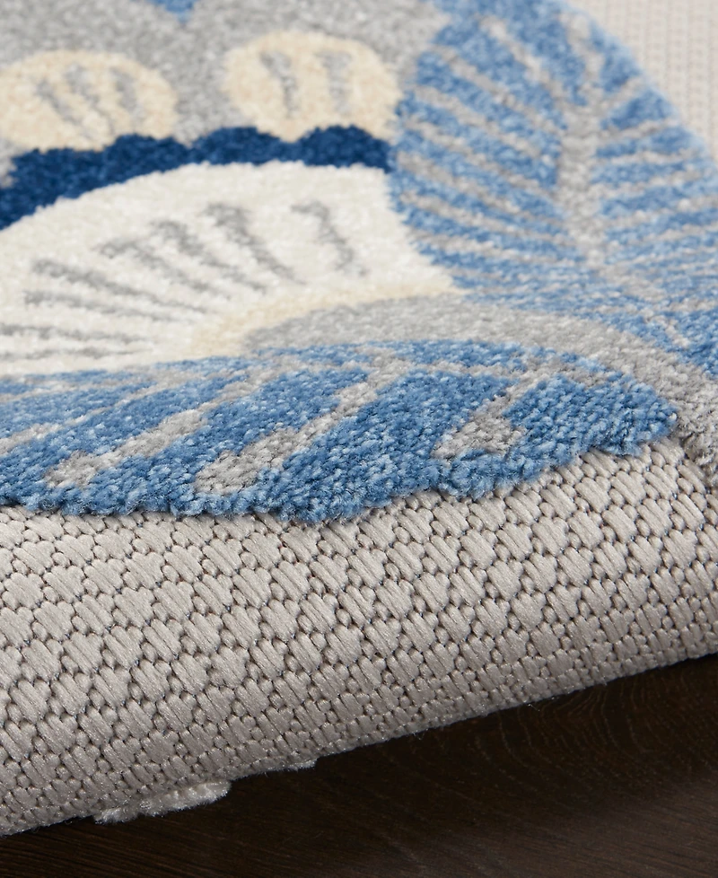 Nourison Home Aloha ALH25 4' x Round Outdoor Area Rug