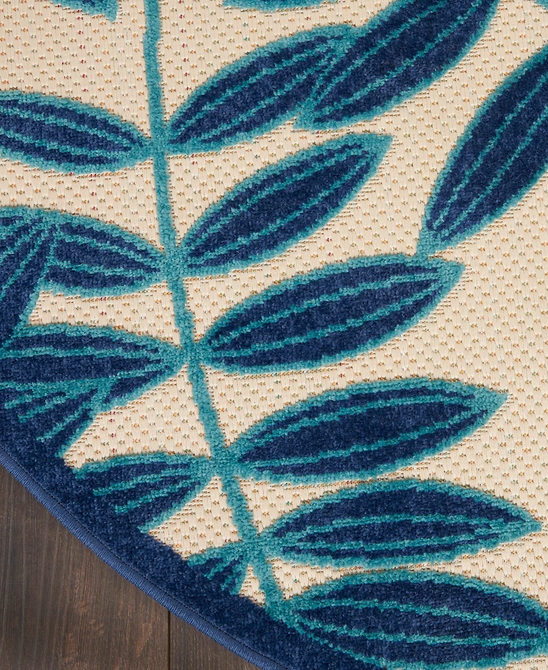 Nourison Home Aloha ALH18 4' x Round Area Rug