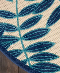 Nourison Home Aloha ALH18 4' x Round Area Rug