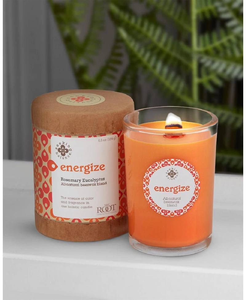 Seeking Balance Energize Rosemary Eucalyptus Spa Jar Candle