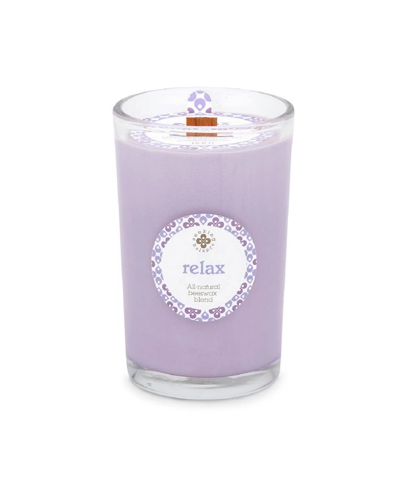 Seeking Balance Relax Geranium Lavender Spa Jar Candle, 8 oz