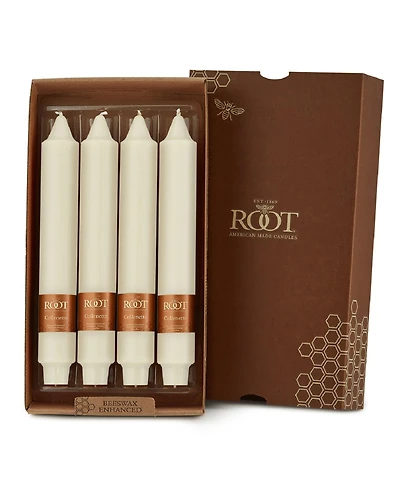 Smooth Collenette 9" Taper Candle Set, 4 Piece