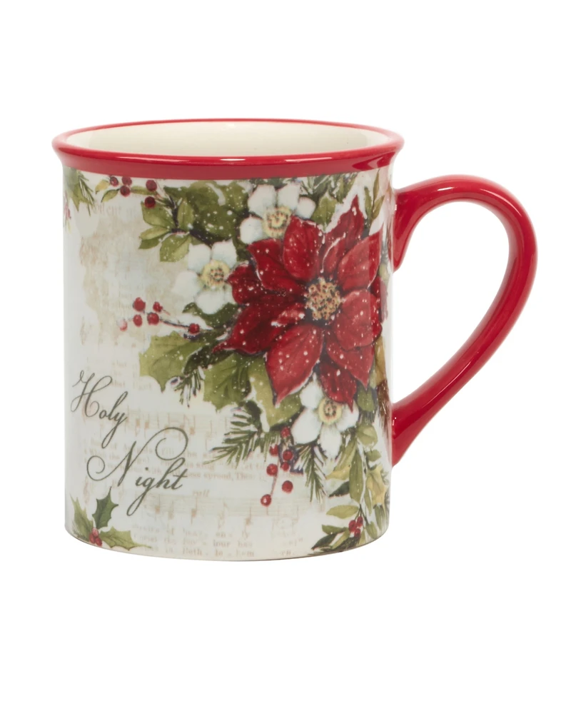 Certified International Silent Night 4 Piece Mug Set