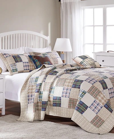 Greenland Home Fashions Oxford 3-Pc. Quilt Set, King