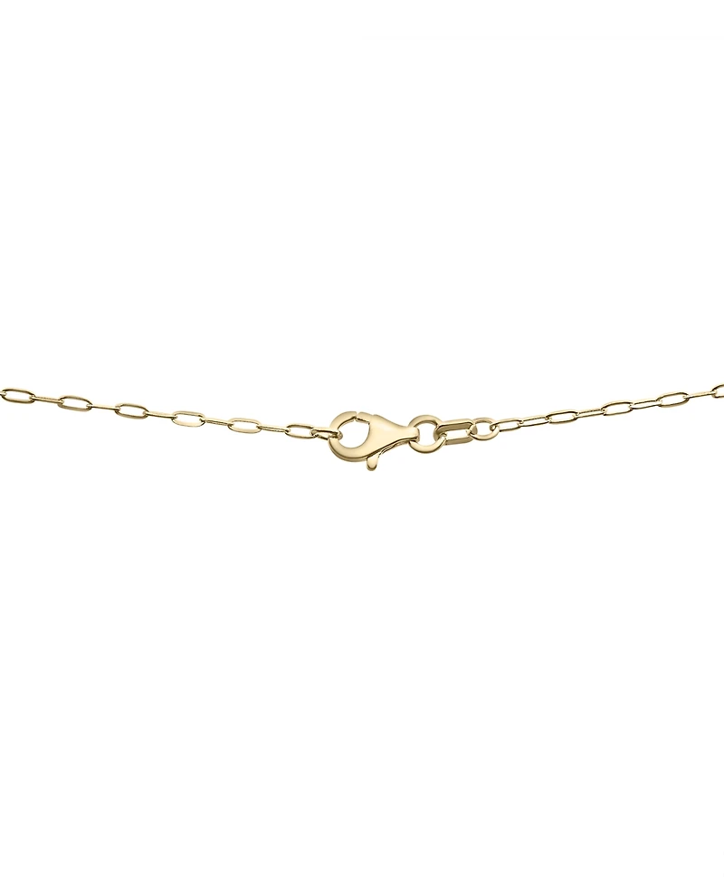 Wrapped Diamond Initial "P" 18" Pendant Necklace (1/10 ct. t.w.) in 14k Gold, Created for Macy's