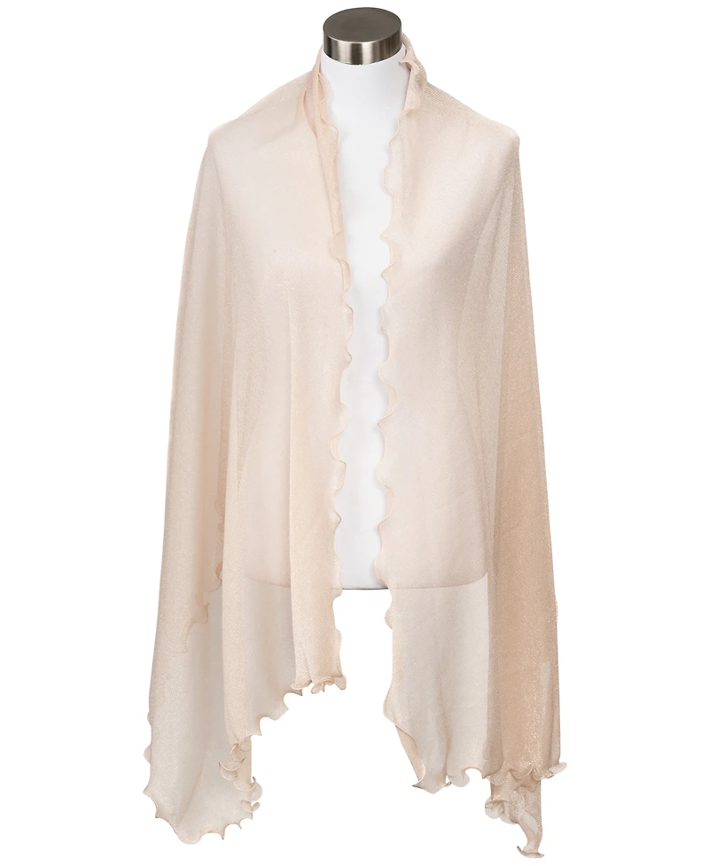 I.n.c. International Concepts Ruffle-Edge Metallic Evening Wrap, Created for Macy's