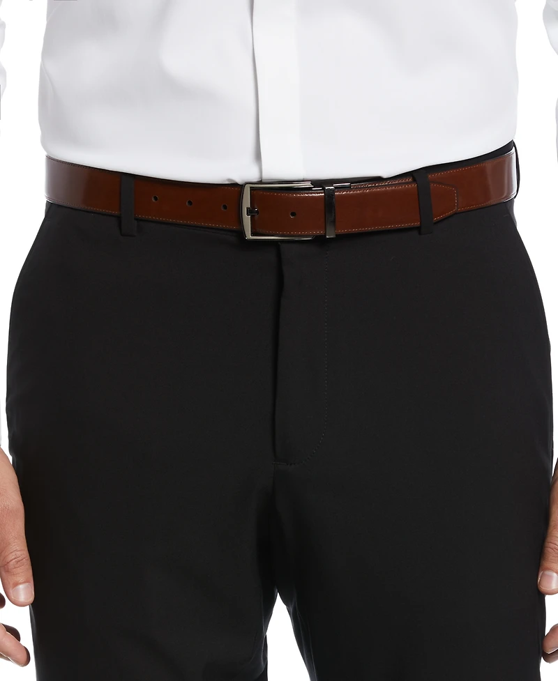 Perry Ellis Portfolio Men's Reversible Feather Stitch-Edge Belt