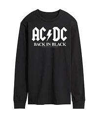 Men's Acdc Back Black Long Sleeve T-shirt