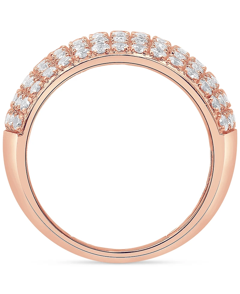 Diamond Multirow Cluster Statement Ring (2 ct. t.w.) 14k Gold