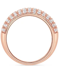 Diamond Multirow Cluster Statement Ring (2 ct. t.w.) 14k Gold