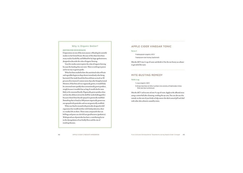 Apple Cider Vinegar Handbook: Recipes for Natural Living by Amy Leigh Mercree