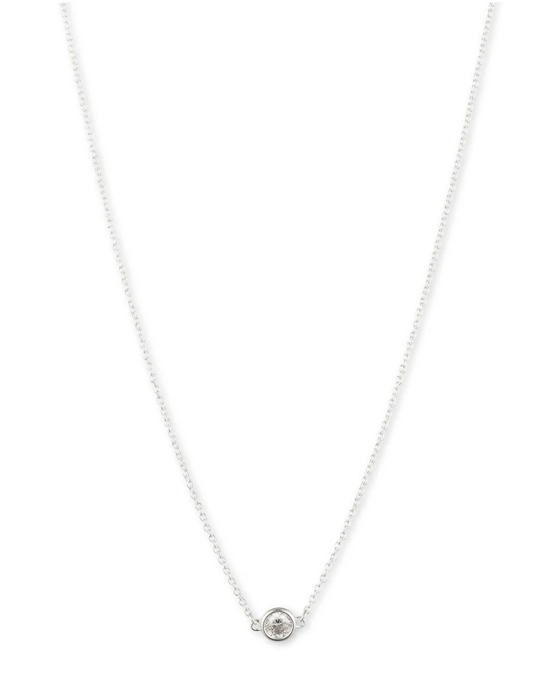 Lauren Ralph Lauren Sterling Silver and Cubic Zirconia Pendant Necklace