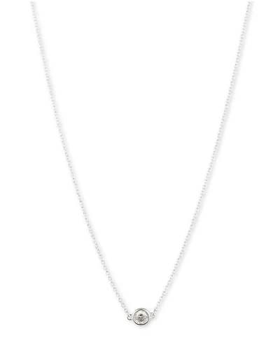 Lauren Ralph Lauren Sterling Silver and Cubic Zirconia Pendant Necklace