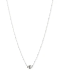 Lauren Ralph Lauren Sterling Silver and Cubic Zirconia Pendant Necklace