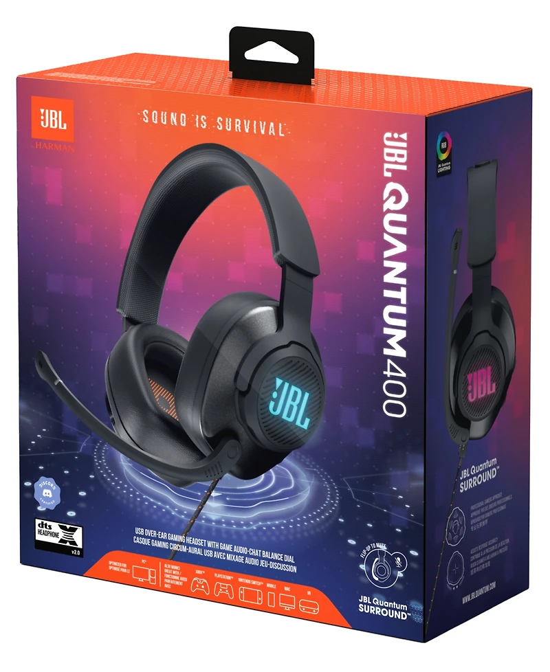 Jbl Quantum 400 Wired Over Ear Headset