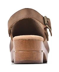 White Mountain Women's Being Slingback Platform Clogs