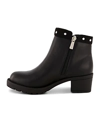 Little Girls Studded Ankle Heel Bootie