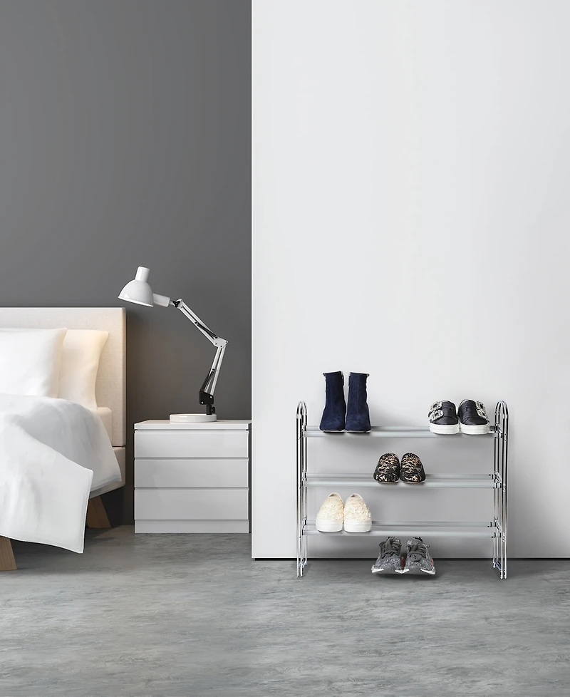 Seville Classics 3-Tier Expandable Shoe Rack