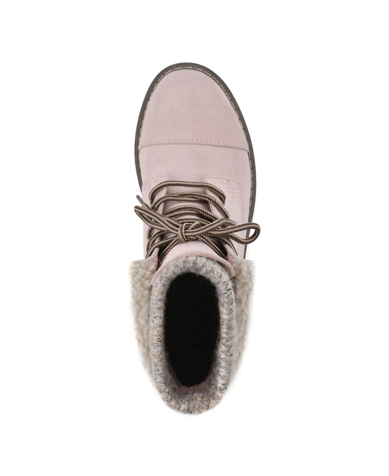 Cliffs by White Mountain Women's Duena Lace-Up Hiker Booties