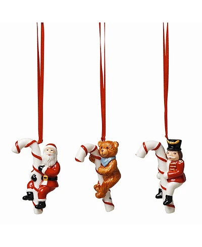 Villeroy & Boch Candy Cane Nostalgic Ornaments, Set of 3