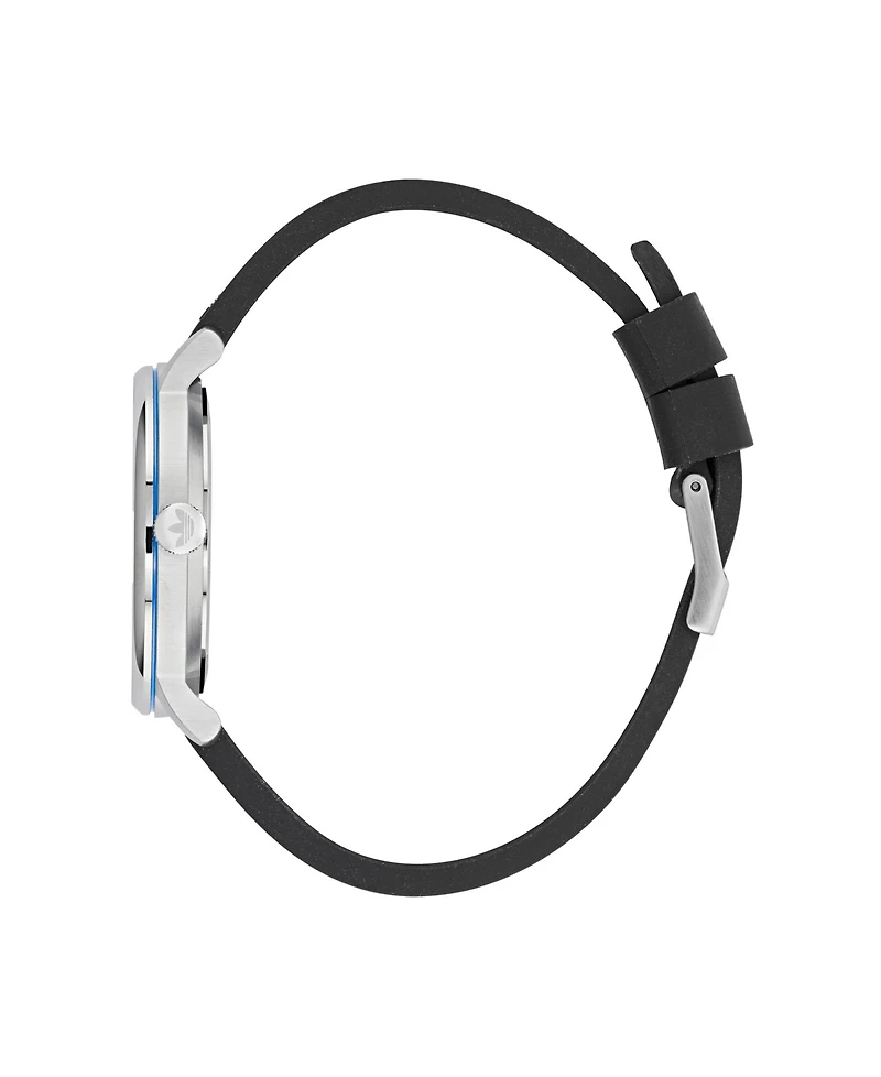 adidas Unisex Three Hand Code One Silicone Strap Watch 38mm