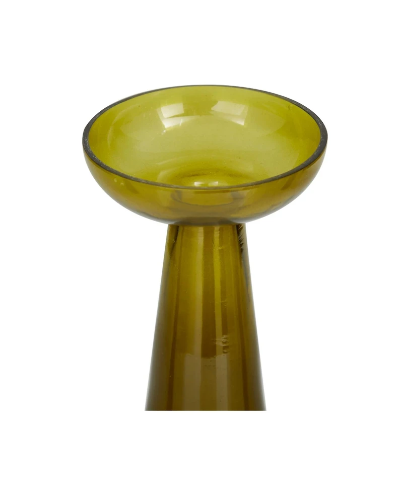 The Novogratz Glass Pillar Candle Holder, Set of 3