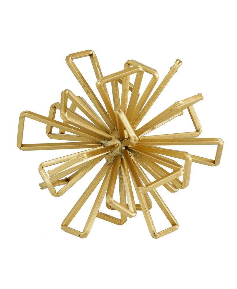 Metal Glam Geometric Sculpture, Set of 3