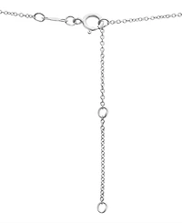 Wrapped in Love Diamond Circle Pendant Necklace (1/2 ct. t.w.) in 14k White Gold, 16" + 4" extender, Created for Macy's